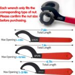 Mdvora 6pcs Coilover Spanner Wrench Set, C-Shape Shock Spanner Hook Wrench Tools... - Image 5