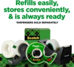 Scotch Magic Tape Desktop Dispenser, 6 Rolls of 3/4" x 1000" Each Plus 1 Desktop... - Image 8