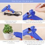 Mini Hot Glue Gun 10pcs Glue Stick Hot Glue Gun Set For Quick Repair Artist DIY ... - Image 6