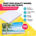 Glossy Photo Paper For Printer 8.5 x 11" - (100 Sheets) - Works with Inkjet Prin... - Image 6