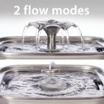 Veken Innovation Award Winner Stainless Steel Cat Water Fountain, 108oz/3.2L Aut... - Image 8