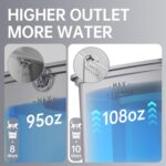 Veken Innovation Award Winner Stainless Steel Cat Water Fountain, 108oz/3.2L Aut... - Image 10