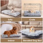 EHEYCIGA Fluffy Dog Crate Bed for Extra Large Dogs, Plush Faux Fur Pad, Calming ... - Image 7