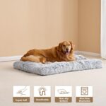 EHEYCIGA Fluffy Dog Crate Bed for Extra Large Dogs, Plush Faux Fur Pad, Calming ... - Image 9