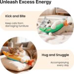 Potaroma Cat Toys Saury Fish, 3 Pack, Catnip Crinkle Sound, Soft and Durable, In... - Image 7