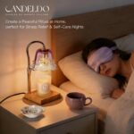Candeldo Relaxing Birthday Gifts for Women: Purple Flower Candle Warmer Lamp wit... - Image 3