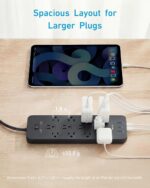 Anker Power Strip with 2100J Surge Protector, Outlet Extender, 5ft Extension Cor... - Image 6