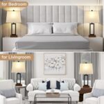 Lolikit Table Lamp for Bedroom Set of 2 with 2 USB Ports and AC Power Outlet, 23... - Image 7