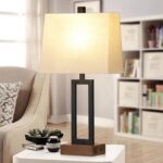 Lolikit Table Lamp for Bedroom Set of 2 with 2 USB Ports and AC Power Outlet, 23... - Image 8