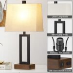 Lolikit Table Lamp for Bedroom Set of 2 with 2 USB Ports and AC Power Outlet, 23... - Image 9