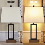 Lolikit Table Lamp for Bedroom Set of 2 with 2 USB Ports and AC Power Outlet, 23... - Image 10