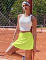 PINSPARK Womens Tennis Skirt Pleated Athletic Skorts with Pockets Shorts High Wa... - Image 5