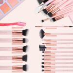 Real Perfection Makeup Brush Set 16 Pcs with 1 Eyebrow Razor Premium Synthetic F... - Image 3