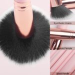 Real Perfection Makeup Brush Set 16 Pcs with 1 Eyebrow Razor Premium Synthetic F... - Image 6
