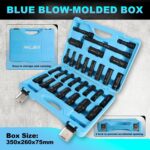 1/2" 29PCS Impact Socket Set, Upgrade CR-MO 6 Point Socket Set,SAE (3/8"-1") & M... - Image 3