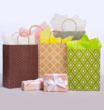 12 Pack 13" Large Kraft Paper Gift Bags Assortment with Tissue Paper & Handles, ... - Image 5