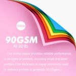 Colored Copy&Print Paper 8.5X11 Inches,180 Sheets 9 Colors Rainbow A4 Printer Pa... - Image 3