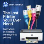 HP Smart Tank 5101 Wireless All-in-One Refillable Printer, Scanner, Copier with ... - Image 4