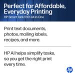 HP Smart Tank 5101 Wireless All-in-One Refillable Printer, Scanner, Copier with ... - Image 6