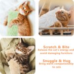 3 Pack Catnip Toys,Soft and Durable Cat Pillows Toys, Crinkle Sound Catnip Catni... - Image 7