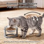 Tifanso 6PCS Stainless Steel Cat Bowls Dishes, 5.6” Metal Shallow Wide Whisker F... - Image 6