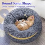 rabbitgoo Cat Beds for Indoor Cats, 20 inches Cat Bed Machine Washable, Fluffy R... - Image 5