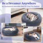 rabbitgoo Cat Beds for Indoor Cats, 20 inches Cat Bed Machine Washable, Fluffy R... - Image 9