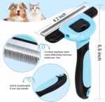 MIU COLOR Pet Grooming Brush, Deshedding Tool for Dogs & Cats, Effectively Reduc... - Image 3