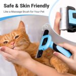 MIU COLOR Pet Grooming Brush, Deshedding Tool for Dogs & Cats, Effectively Reduc... - Image 6