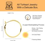 ToHeart Gold Hoop Earrings for Women Gold Plated Twist Hoop Earrings - Image 3