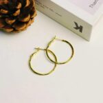 ToHeart Gold Hoop Earrings for Women Gold Plated Twist Hoop Earrings - Image 4
