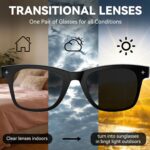 Smart Bluetooth Glasses for Men Women, Ai Smart Glasses with Open-Ear Audio, Voi... - Image 3
