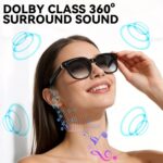 Smart Bluetooth Glasses for Men Women, Ai Smart Glasses with Open-Ear Audio, Voi... - Image 7