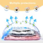 UPGOGO Combo 16 Pack Travel Vacuum Bags with Portable Electric Pump, Space Saver... - Image 7