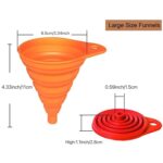 Kitchen Funnel Set 4 Pack, Small and Large, Kitchen Gadgets Accessories Foldable... - Image 4