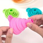 Kitchen Funnel Set 4 Pack, Small and Large, Kitchen Gadgets Accessories Foldable... - Image 6