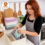 24 Pack Kitchen Dishcloths - Does Not Shed Fluff - Reusable Dish Towels, Dish cl... - Image 4