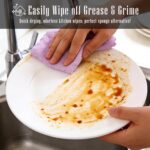 24 Pack Kitchen Dishcloths - Does Not Shed Fluff - Reusable Dish Towels, Dish cl... - Image 5
