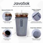 Sok It JavaSok Iced Coffee & Cold Soda Insulated Neoprene Cup Sleeve (Cowgirl Co... - Image 5