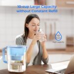Waterdrop PT-07B Water Filter Pitcher, 10-Cup, NSF Certified, 200-Gallon Long-Li... - Image 9