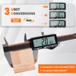 HARDELL Digital Caliper, Rechargeable Calipers with Large LCD Screen, Stainless ... - Image 5