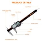 HARDELL Digital Caliper, Rechargeable Calipers with Large LCD Screen, Stainless ... - Image 8