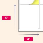 (4" x 5") 30 Sheets, Large White Labels Stickers - Laser/Inkjet Printable - Image 3