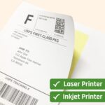 (4" x 5") 30 Sheets, Large White Labels Stickers - Laser/Inkjet Printable - Image 5