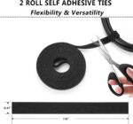 N NOROCME 192 PCS Cable Management Kit 4 Wire Organizer Sleeve,11 Cable Holder,3... - Image 8