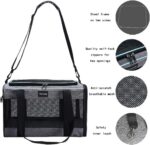 Vceoa 17.5x11x11 Inches Cat, Dog Carrier for Pets Up to 16 Lbs, Soft-Sided Cat B... - Image 5