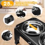 COMESOON Elevated Dog Bowls for Small Medium Dogs, 3 Height Adjustable Raised St... - Image 4