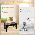 COMESOON Elevated Dog Bowls for Small Medium Dogs, 3 Height Adjustable Raised St... - Image 5