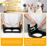 COMESOON Elevated Dog Bowls for Small Medium Dogs, 3 Height Adjustable Raised St... - Image 7