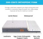 Sunheir Orthopedic Dog Bed for Large Dogs - Big Waterproof Dog Crate Bed with Re... - Image 3